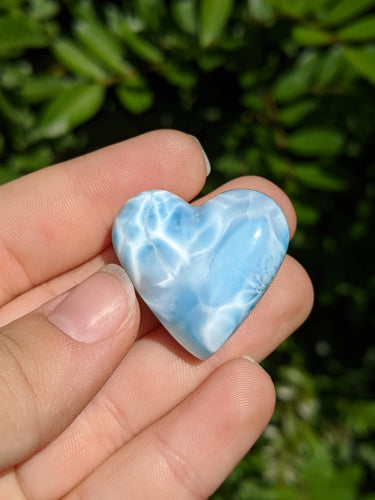 Larimar Heart Cabochon*