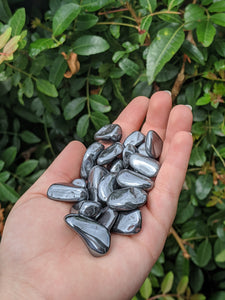 Hematite Tumbled Stone – Negative Ion Store