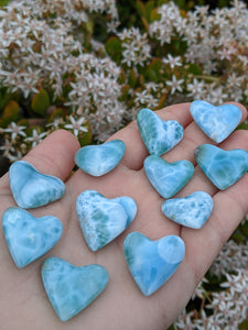 1 Larimar Heart Intuitively Selected*