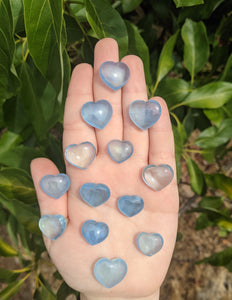 1 Small Aquamarine Heart