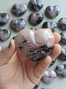 1 Rhodonite Heart