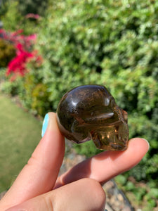 Smokey Citrine Skull*