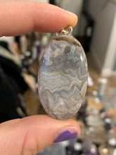 Load image into Gallery viewer, Crazy Lace Agate Pendant Silver Sterling*