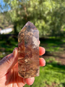 Lodolite Smokey Quartz Tower 15