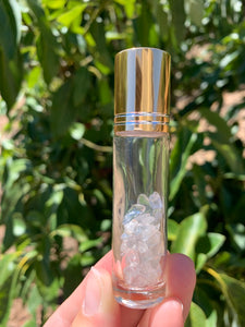 Quartz Chip Essential Oil Roll On Bottle*