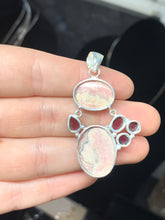 Load image into Gallery viewer, Rhodochrosite and Garnet Pendant*