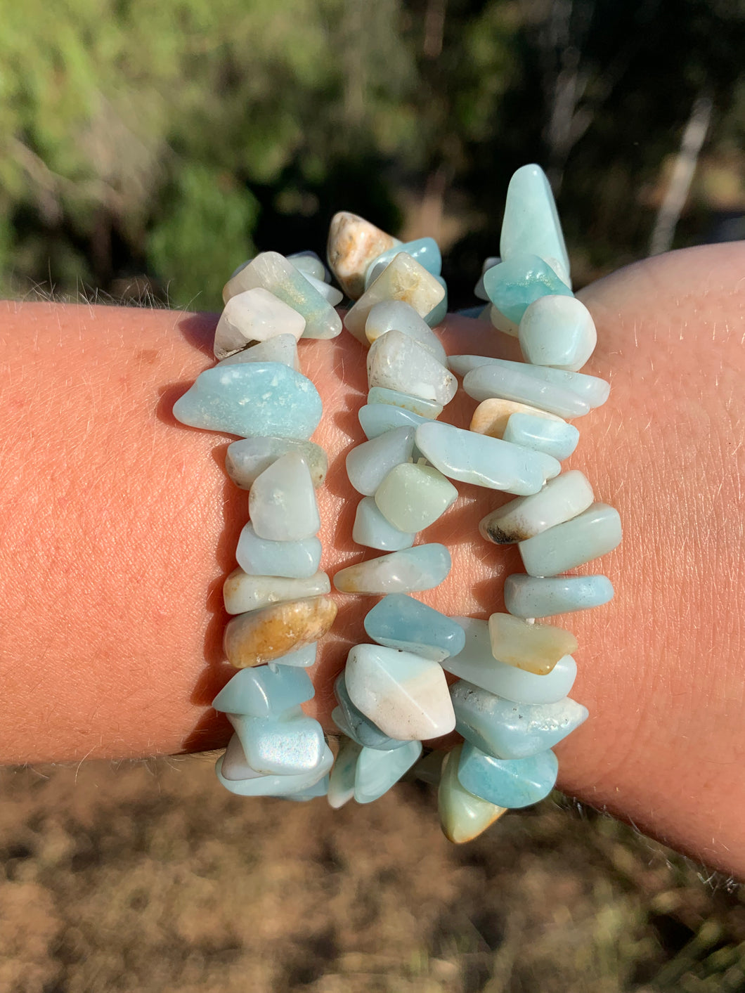 1 Amazonite Chipped Bracelet Intuitively Selected*