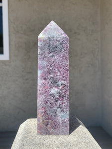 Unicorn Tower - Lepidolite and Pink Tourmaline*