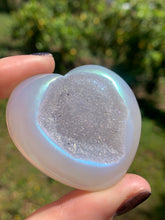 Load image into Gallery viewer, Aura Agate Druzy Heart*