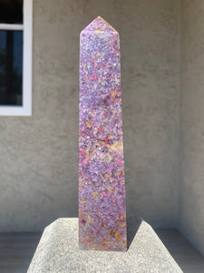 Unicorn Tower - Lepidolite and Pink Tourmaline*