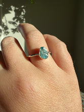 Load image into Gallery viewer, Apatite Gem Rough Sterling Ring Size 8.75