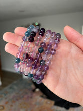 Load image into Gallery viewer, 1 Mixed Fluorite Bracelet 10mm