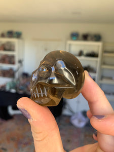 Citrine Skull