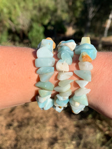 1 Amazonite Chipped Bracelet Intuitively Selected*