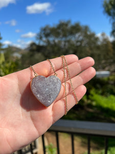 Amethyst Heart Necklaces