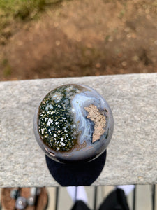 8th Vein Ocean Jasper Sphere