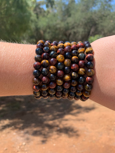 1 Tigers Eye Bracelet with ~8 mm Beads