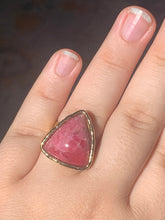 Load image into Gallery viewer, Rhodochrosite Adjustable Ring size 7.5+*!