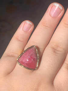 Rhodochrosite Adjustable Ring size 7.5+*!