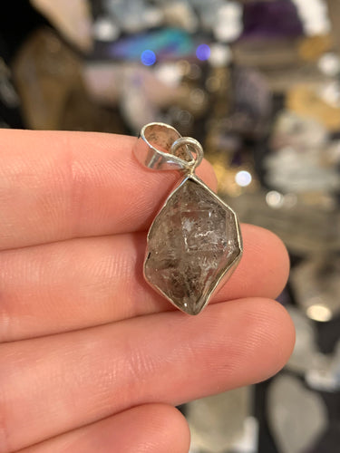 Herkimer Diamond Pendant Silver Sterling*