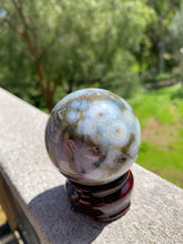 Load image into Gallery viewer, 5th Vein Ocean Jasper Sphere