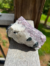 Load image into Gallery viewer, Lepidolite Quartz Green Tourmaline Cluster