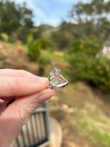 Ethiopian Opal Moon And Star Ring Size 7