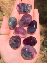 Load image into Gallery viewer, 1 Rainbow Fluorite Tumble Intuitively Selected*