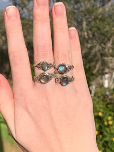 Labradorite Sterling Silver Ring