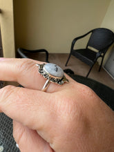 Load image into Gallery viewer, Moonstone Sterling Ring Size 9*!