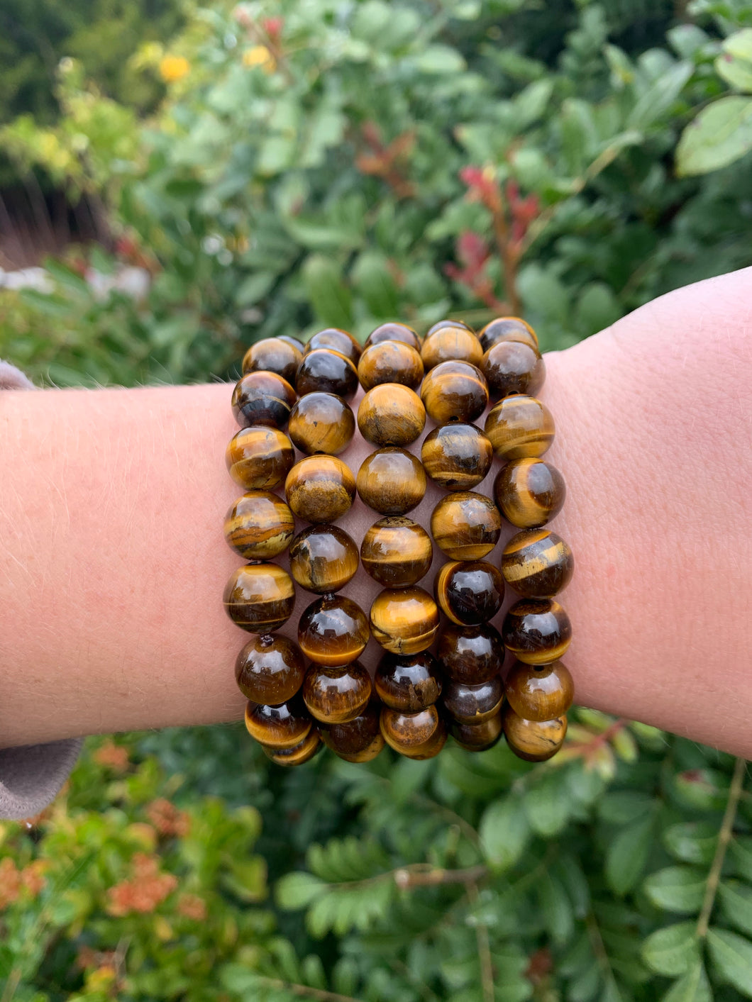 1 Tigers Eye Bracelet with 10mm Beads