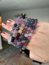 Load image into Gallery viewer, 1 Mixed Fluorite Bracelet 10mm