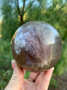 Yellow Purple Fluorite Sphere