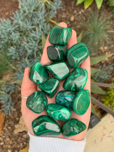 1 Large Malachite Tumble