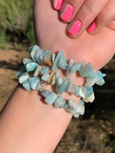 1 Amazonite Chipped Bracelet Intuitively Selected*