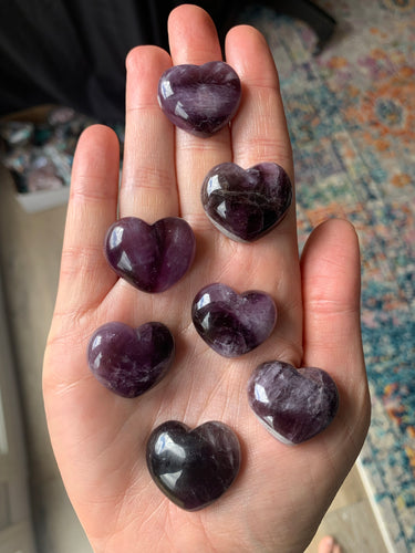 1 Medium Tripeesh Amethyst Heart