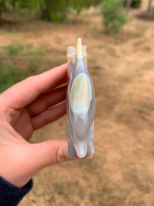 Agate with Carnelian Dolphin