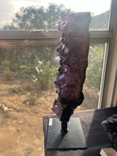 Load image into Gallery viewer, Amethyst Druzy Slab on Stand*