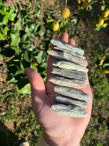 1 Green Kyanite Blade Intuitively Selected*