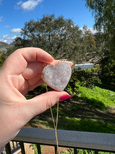 Amethyst Heart Necklaces