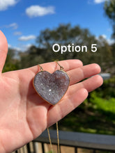 Load image into Gallery viewer, Amethyst Heart Necklaces