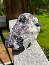 Load image into Gallery viewer, Lepidolite Quartz Green Tourmaline Cluster