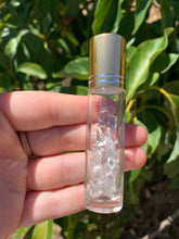 Load image into Gallery viewer, Quartz Chip Essential Oil Roll On Bottle*