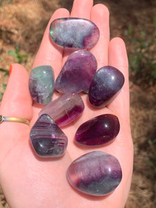 1 Rainbow Fluorite Tumble Intuitively Selected*