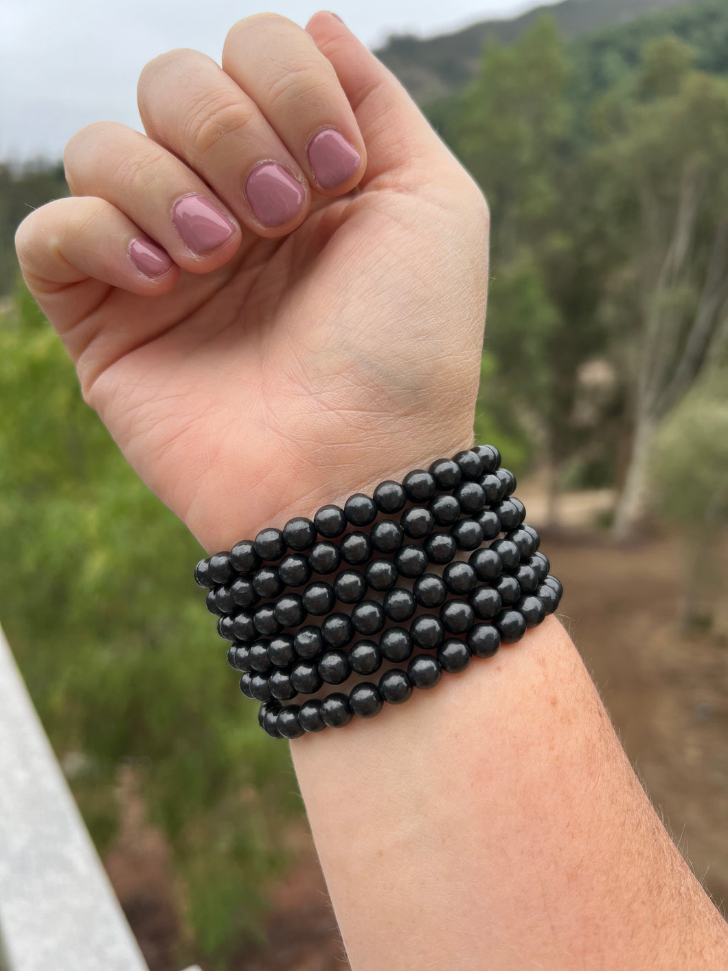 1 Shungite Bracelet with 6-7mm Beads