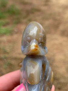 Agate with Carnelian Dolphin