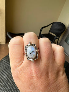 Moonstone Sterling Ring Size 9*!