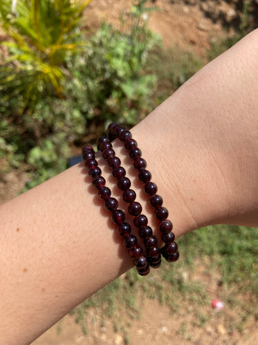 1 Garnet Bracelet 5 mm