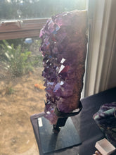 Load image into Gallery viewer, Amethyst Druzy Slab on Stand*