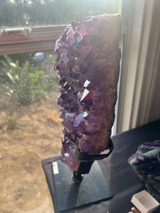 Amethyst Druzy Slab on Stand*